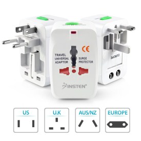 8.Insten Universal World Wide Travel Charger Adapter Plug