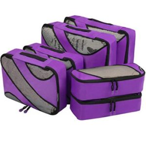 6 set di cubi per imballaggio, 3 contenitori per bagagli da viaggio di varie dimensioni