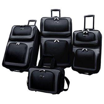 Set di valigie da 4 pezzi per valigie espandibili leggere New Yorker US Traveller