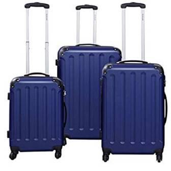 Goplus Set di 3 valigie da viaggio rigide