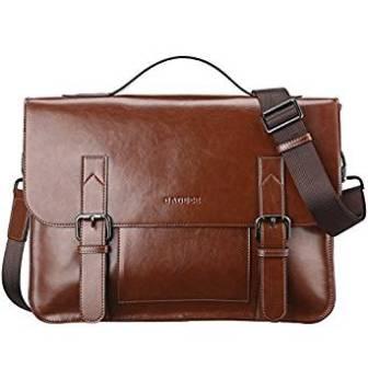 Bruce Vintage Pu Leather Tote Briefcase Tracolla Messenger Bag