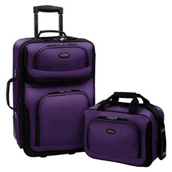 Set bagagli a mano espandibile in due pezzi Rio degli Stati Uniti Traveler (15 pollici e 21 pollici)