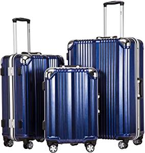 Set di 3 valigie con telaio in alluminio Coolife