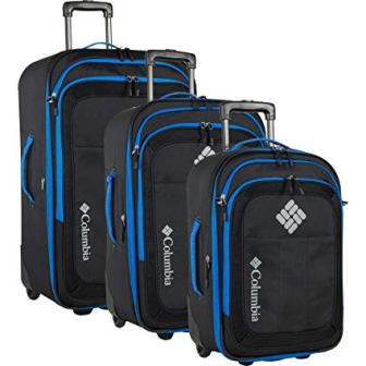 Set di valigie Spinner espandibili 3 pezzi Columbia