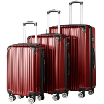 Set 3 pezzi di valigia espandibile Coolife