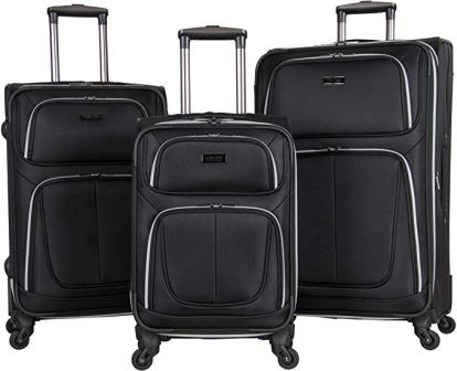 Kenneth Cole Reaction "Lincoln Square" set di valigie morbide a 3 pezzi a 4 ruote Spinner
