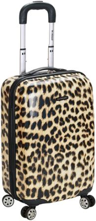 I bagagli Rockland vanno avanti con la pelle di leopardo