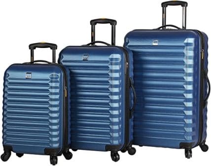 Set di valigie con ruote in 3 pezzi con custodia rigida in ABS Lucas