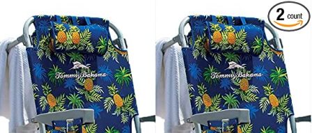 Tommy Bahama 2024 Backpack Cooler Chair con custodia e portasciugamani