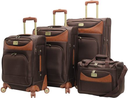 Caribbean Joe Set di 4 valigie rotanti leggere ed eleganti