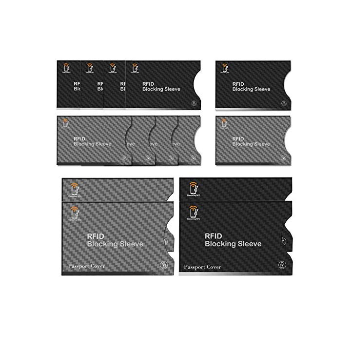 Protezioni per carte di credito blocco del lettore di blocco per carta d'identità 10 pezzi in alluminio VAVAMAX Anti Rfid colori carta di credito 